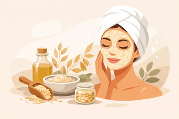 Mascarilla facial de avena para una piel suave